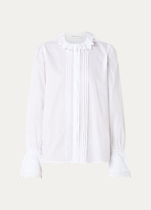 Sofie Schnoor Serena oversized blouse  - voorkant wit
