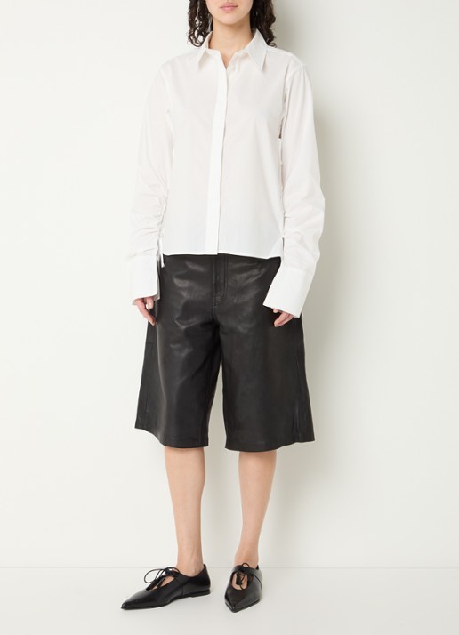 Sofie Schnoor Shirley blouse met smockwerk - voorkant 2 wit