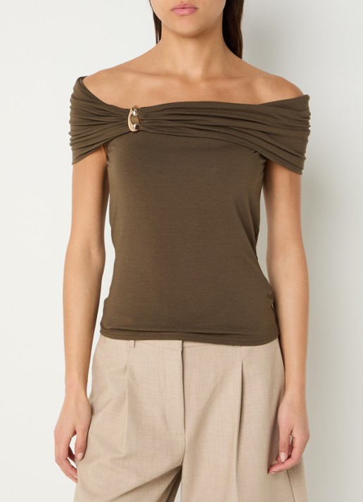 Sofie Schnoor Sinka off-shoulder top met stretch