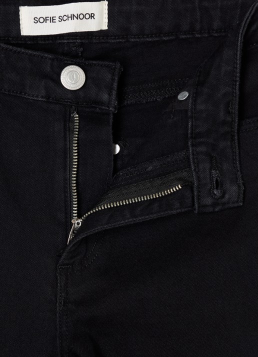 Sofie Schnoor Sofiasy straight leg jeans met steekzakken - detail zwart