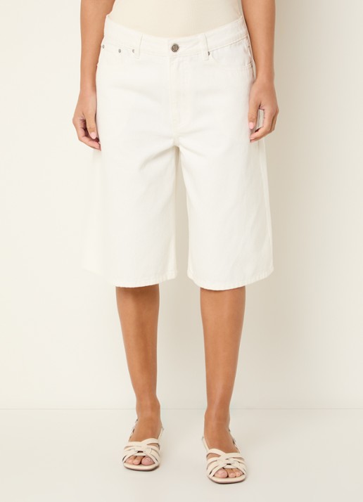 Sofie Schnoor Stokesw  mid waist wide leg jort met steekzakken