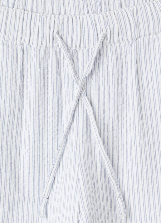 Sofie Schnoor Straight fit broek met streepprint - detail 3 blauw