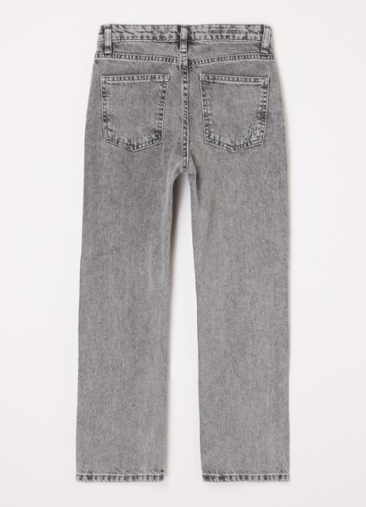 Sofie Schnoor Straight leg jeans met steekzakken - voorkant 2 grijs