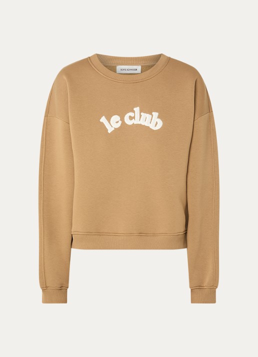 Sofie Schnoor Sweater met borduring - voorkant 2 camel