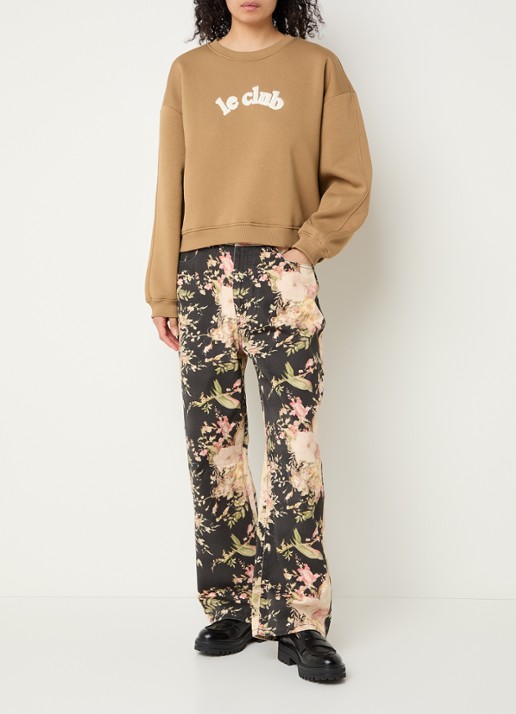 Sofie Schnoor Sweater met borduring - voorkant 3 camel