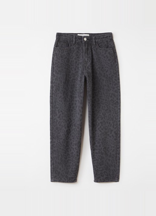 Sofie Schnoor Tokyosy loose fit jeans met panterprint