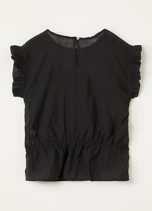 Sofie Schnoor Tuniek top met ronde hals - voorkant 2 zwart