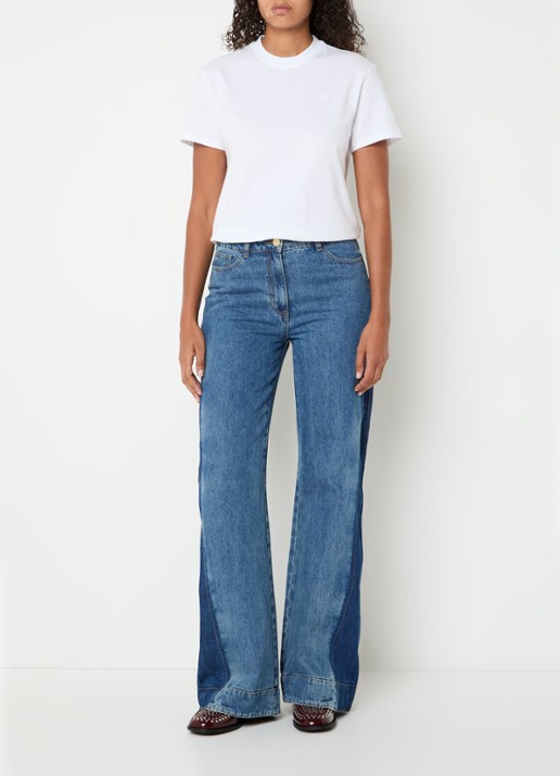 Sofie Schnoor Vaja T-shirt met logoborduring - voorkant 4 wit