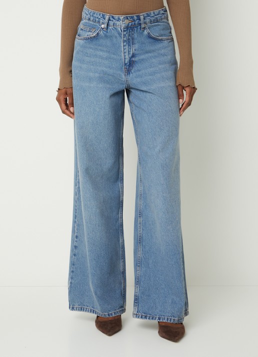 Sofie Schnoor Venicesw high waist wide leg jeans met gekleurde wassing