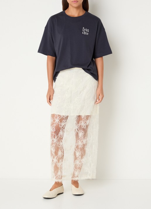 Sofie Schnoor Verasw T-shirt met borduring - voorkant 4 donkerblauw
