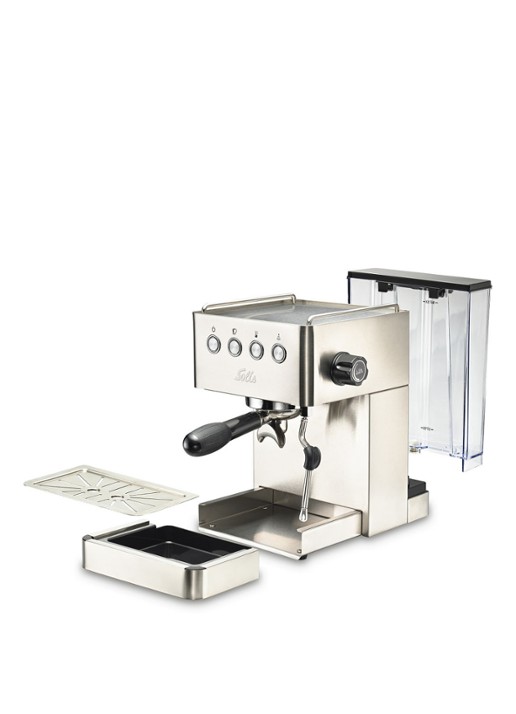 Solis Barista Gran Gusto espressomachine 1014 - voorkant 2 zilver