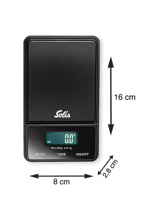 Solis Digital Pocket Scale keukenweegschaal 12,3 cm - detail 3 zwart