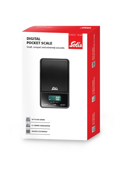Solis Digital Pocket Scale keukenweegschaal 12,3 cm - detail 4 zwart