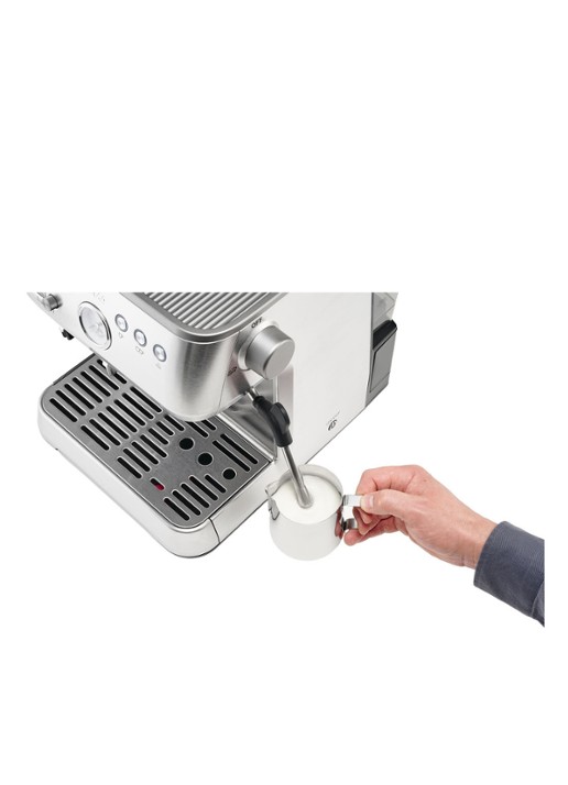 Solis Grind & Infuse Perfetta espressomachine 1019  - detail zilver