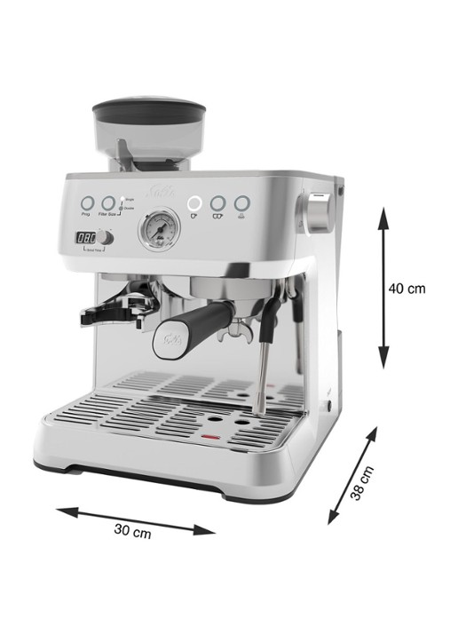 Solis Grind & Infuse Perfetta espressomachine 1019  - detail 4 zilver