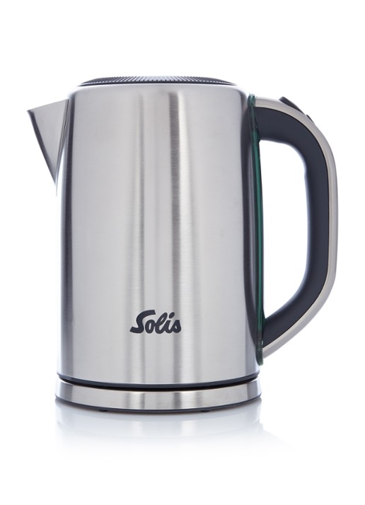 Solis Premium 5511 waterkoker 1,5 liter  - voorkant zilver
