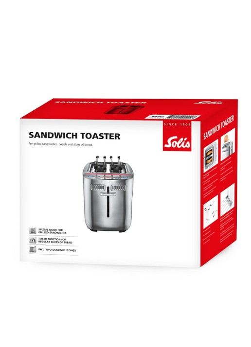 Solis Sandwich Toaster broodrooster 8003  - detail 7 zilver