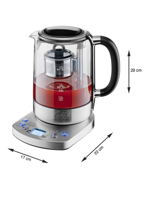 Solis Tea Kettle Automatic waterkoker 1,7 liter 5518 - detail 4 zilver