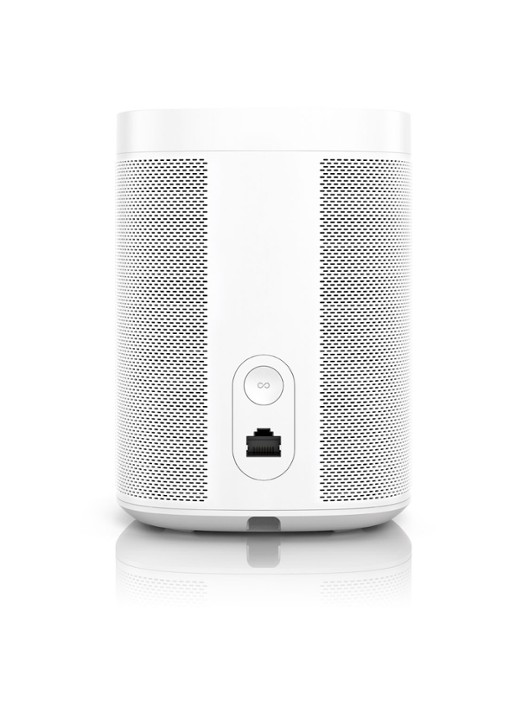 Sonos One (Gen 2) smart speaker met Google Assistant stembediening - detail wit