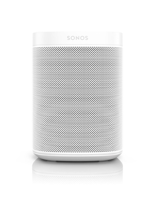 Sonos One (Gen 2) smart speaker met Google Assistant stembediening - voorkant 6 wit