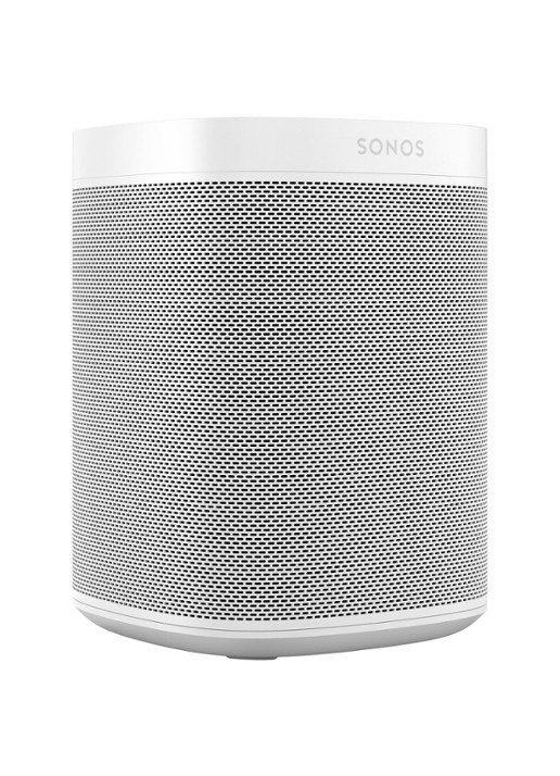 Sonos One (Gen 2) smart speaker met Google Assistant stembediening - voorkant 7 wit