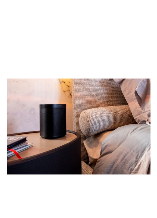 Sonos One (Gen 2) smart speaker met Google Assistant stembediening - detail 5 zwart
