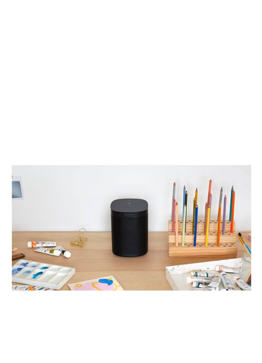 Sonos One (Gen 2) smart speaker met Google Assistant stembediening - detail 6 zwart