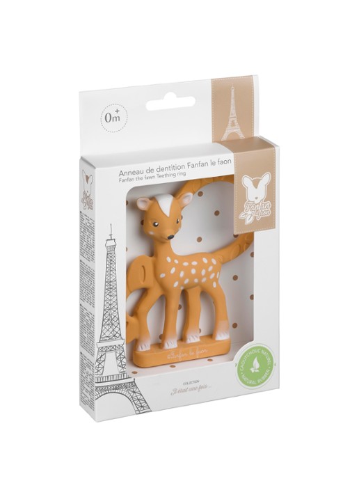 Sophie de Giraf Fanfan het hertje bijtring - achterkant 3 multicolor