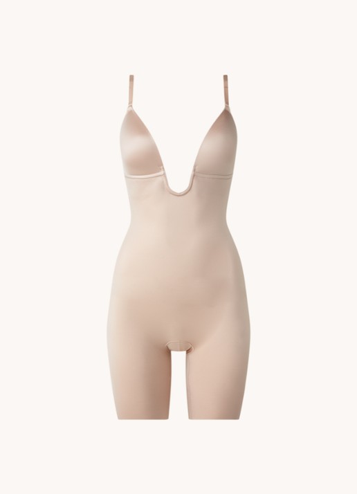 SPANX Corrigerende naadloze body zonder beugel - voorkant 2 beige