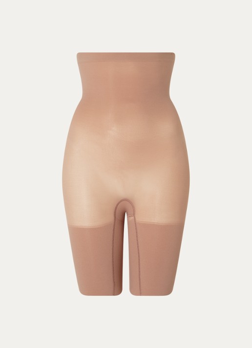 SPANX Everyday high waisted naadloze corrigerende short - voorkant lichtbruin