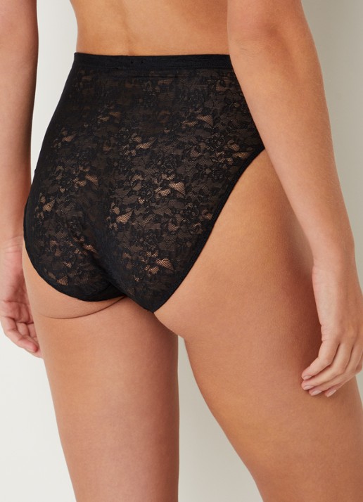 SPANX High waist hipster van kant - achterkant 5 zwart