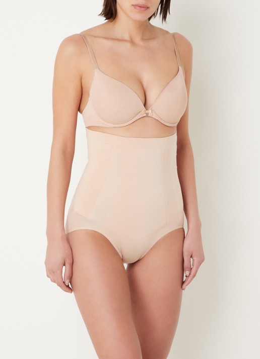 SPANX Oncore high waisted corrigerende slip - voorkant 3 creme