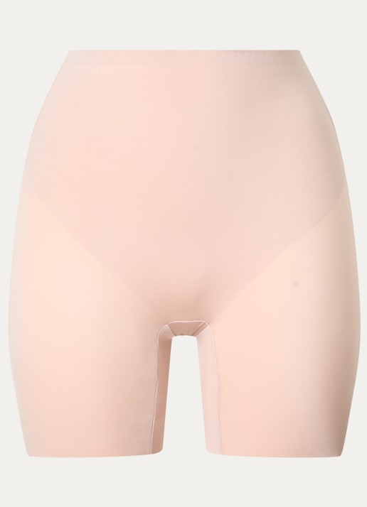 SPANX SPANXshape™ Suit Your Fancy Low-Back Mid-Tigh corrigerende short - voorkant 4 beige