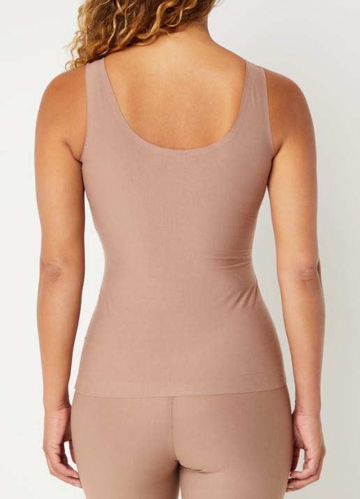 SPANX Tanktop met structuur - achterkant 4 lichtbruin