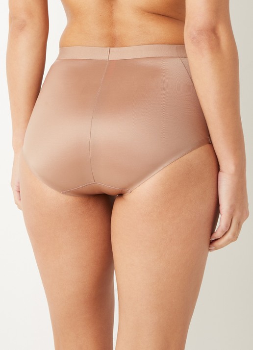 SPANX Thinstincts 2.0 high waisted naadloze corrigerende slip - achterkant 3 taupe