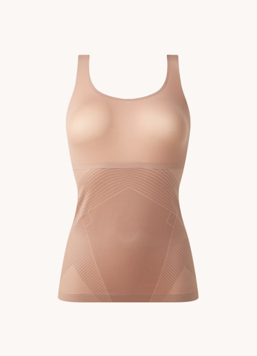 SPANX Thinstincts corrigerende naadloze tanktop - voorkant taupe