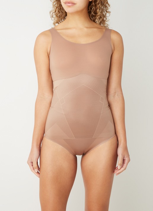 SPANX Thinstincts corrigerende naadloze tanktop - voorkant 2 taupe
