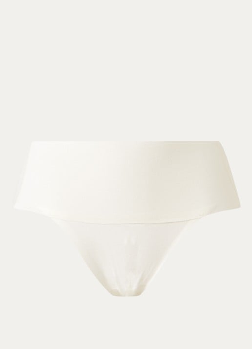 SPANX Undie-tec high waisted corrigerende slip - voorkant 3 gebroken wit