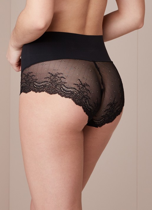SPANX Undie-Tectable corrigerende slip met kant - achterkant 4 zwart