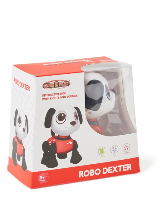 Spectron Robo Dexter interactieve hond - voorkant rood