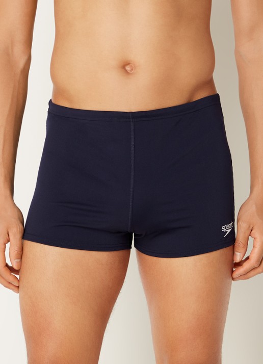 Speedo + Aqsh zwemboxer met logo - detail 3 donkerblauw