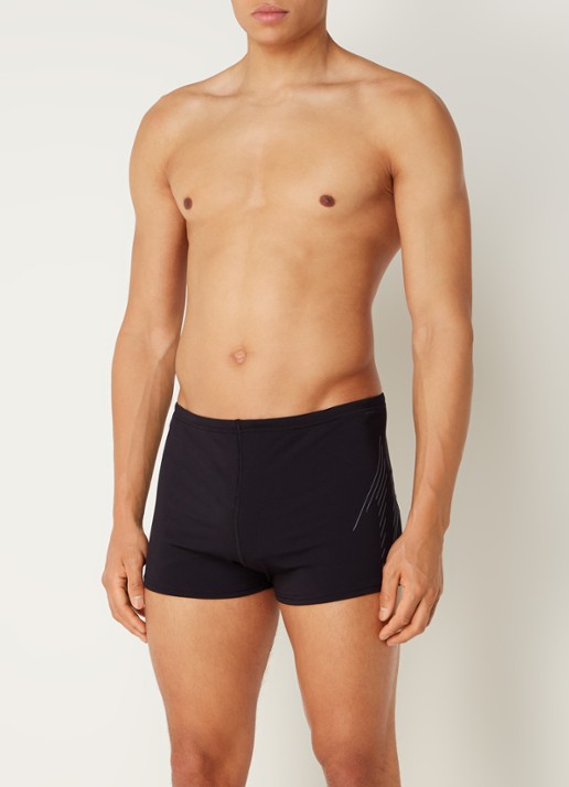 Speedo + H-Boom zwemboxer met logo - voorkant 4 zwart