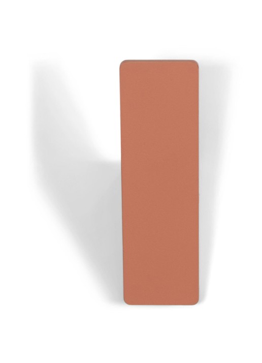 Spinder Angle 1 wandhaak 17 cm - voorkant 2 oranjerood