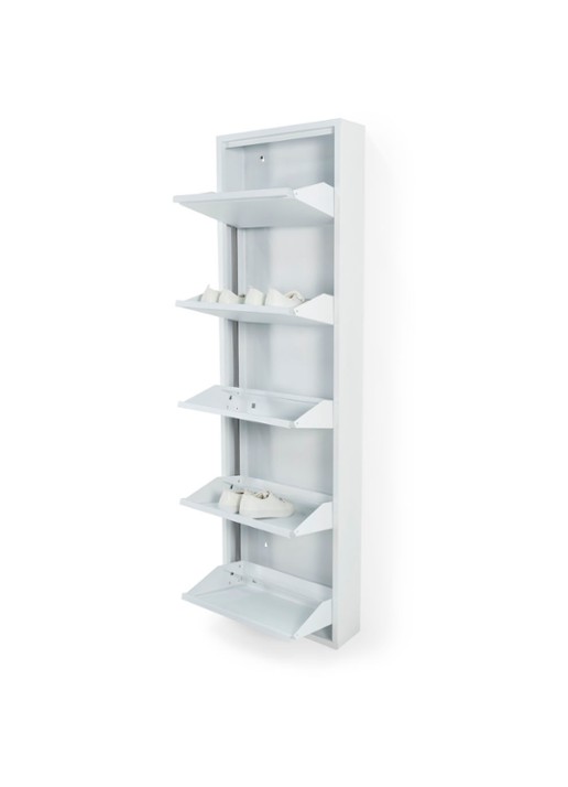 Spinder Billy 5 schoenenkast 50 x 50 x 170 cm - detail 2 wit