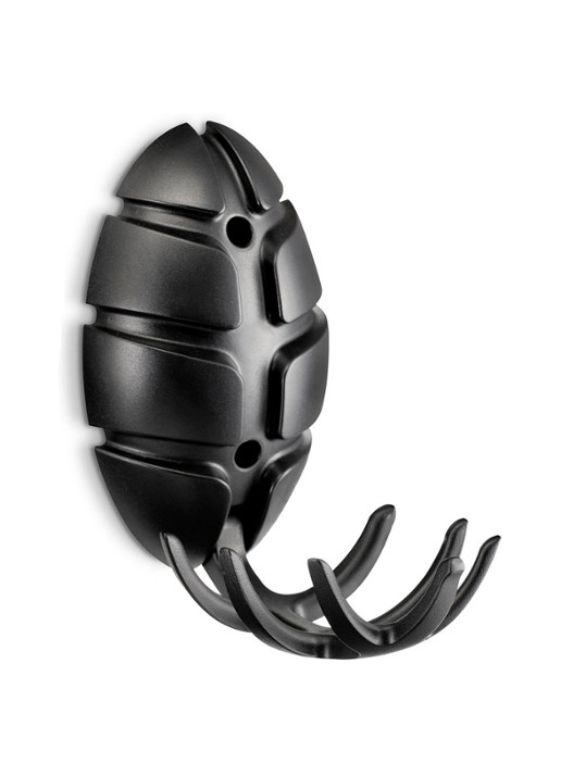 Spinder Bug uitklapbare kapstok 10 cm - voorkant 2 zwart