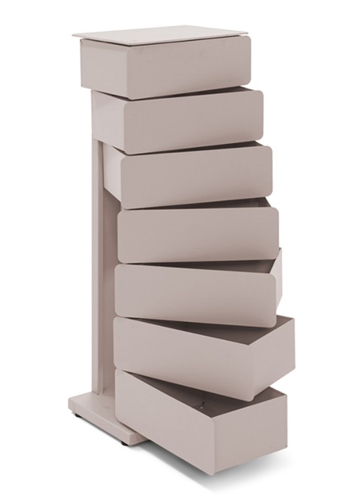 Spinder Joey 7 opbergkast 98,5 x 37 x 26 cm - detail taupe