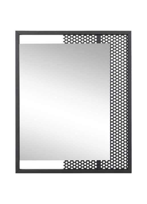 Spinder Mesh spiegel 45 x 45 cm - voorkant zwart