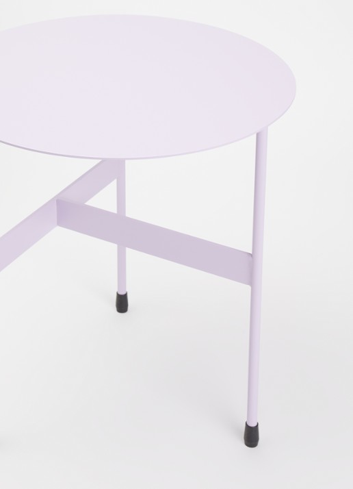 Spinder Mira Low bijzettafel 40 cm - voorkant 2 lila