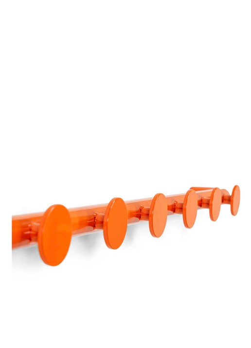 Spinder Retro 6 Wandkapstok - detail orange