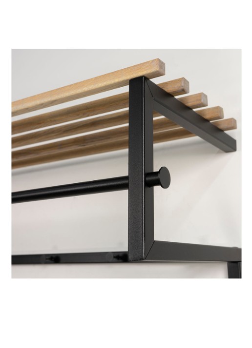 Spinder Rizoli XL kapstok 100 cm - detail zwart